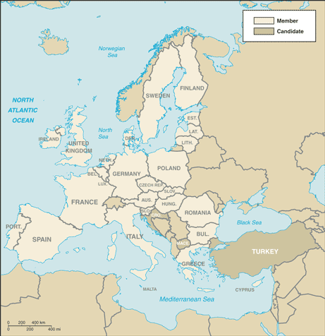 Map of European Union