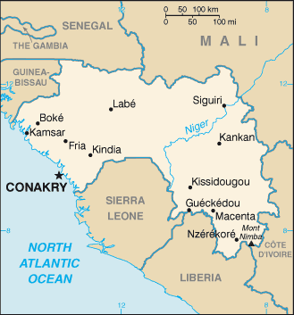 Map of Guinea