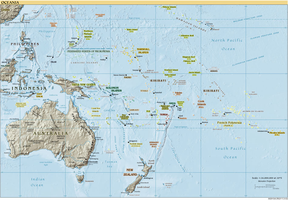 Oceania Map